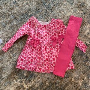 Pink Heart Kids Matching Set